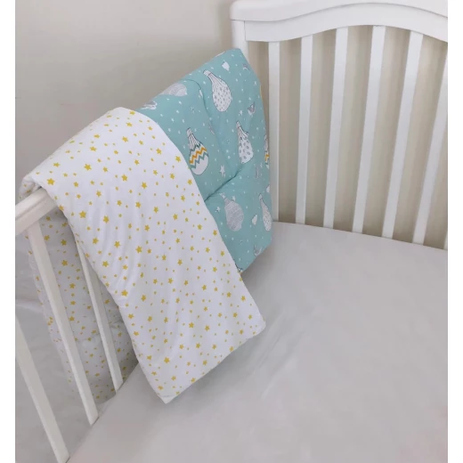 Anett Newborn Baby Bedding Set, ِAirships, Blue - أنيت - Image 5