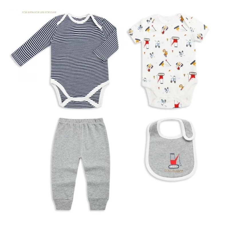 Colorland -4 Pieces Set - 6-9 Months - كولورلاند