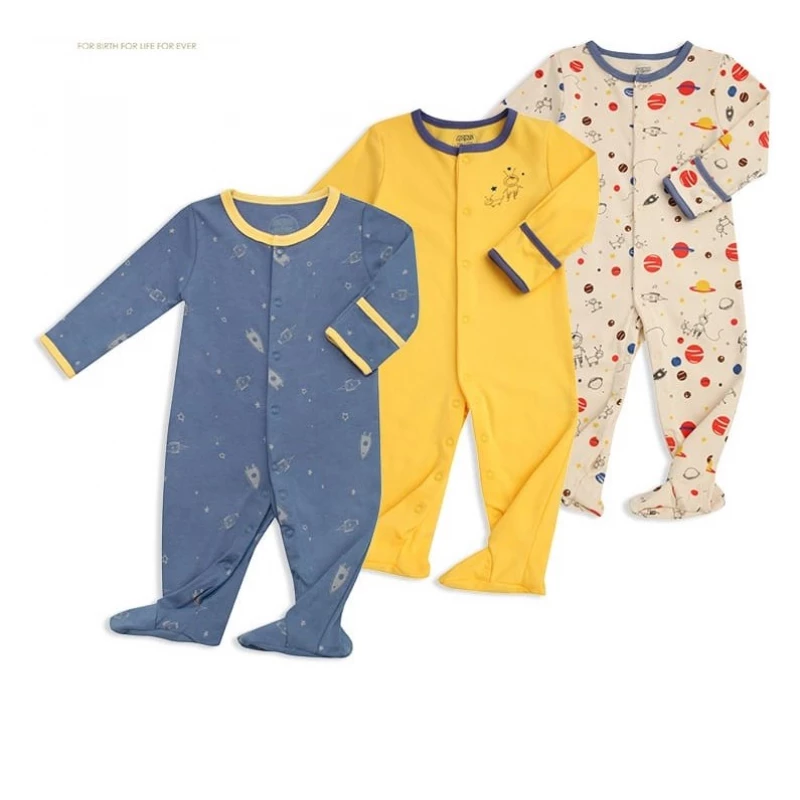 Colorland - (3) Baby Bodysuit 3 Pieces In One Pack - 0-3 Months - كولورلاند