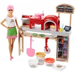 Barbie Pizza Chef Doll and Playset - باربي