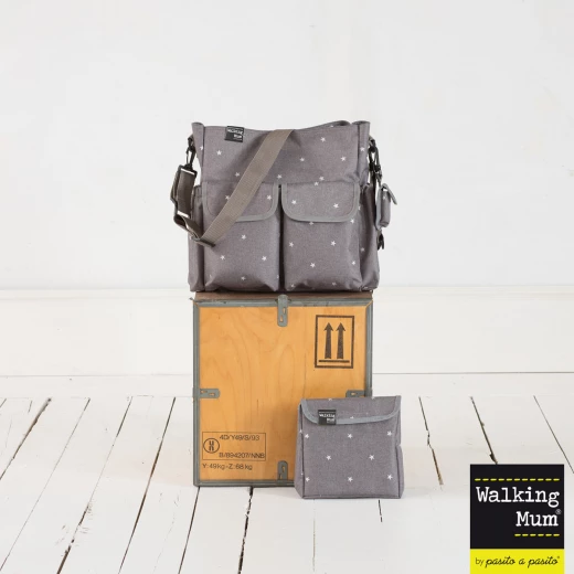 Pasito Pasito Walking Mum Gaby Grey Winter Changing Bag - باسيتو اه  باسيتو - Image 2