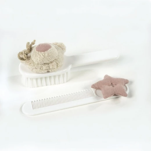 Pasito a Pasito Set of Brush and Comb, Pink Amelie - باسيتو اه  باسيتو - Image 3