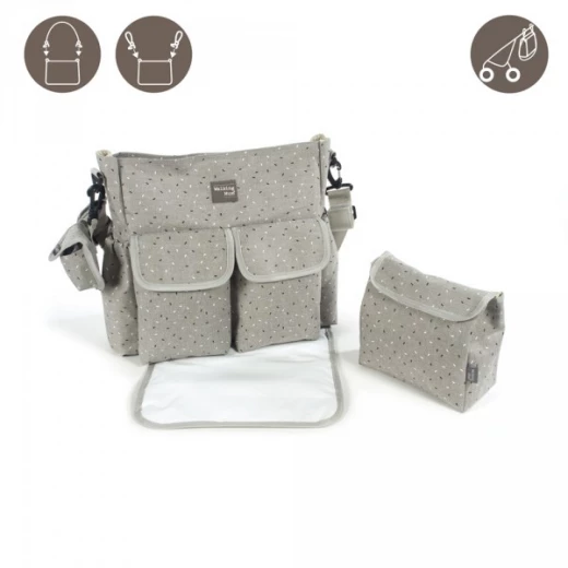 Pasito a Pasito Changing Bag, Confetti Grey Pasito a Pasito Changing Bag, Confetti Grey