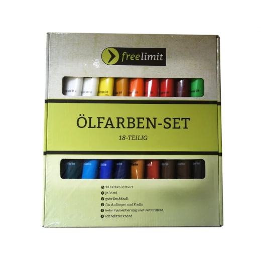 Free Limit - 18 Piece Oil Paint Set Free Limit - 18 Piece Oil Paint Set