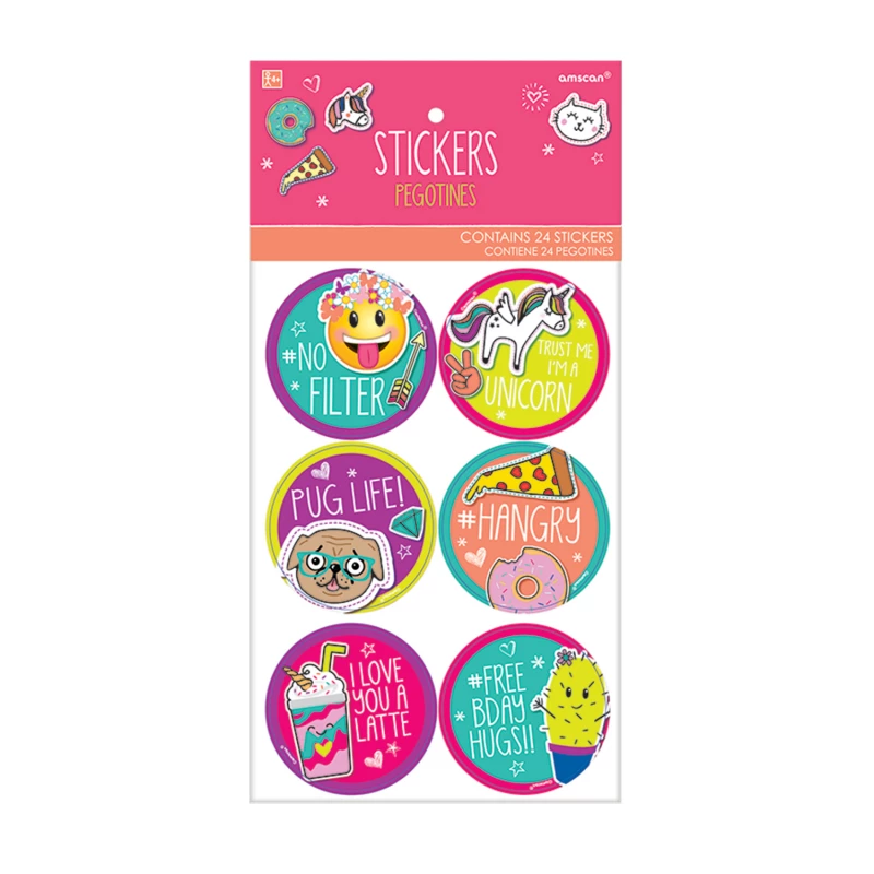 Amscan - Selfie Celebration 24 Stickers - أمسكان