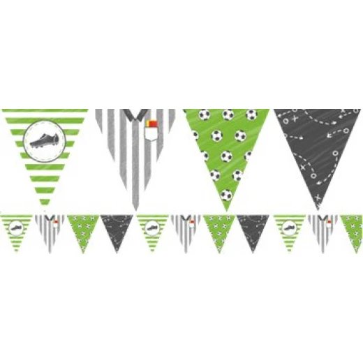 Amscan - Bunting Football Stadium Paper Decoration (4 meters) - أمسكان - Image 2