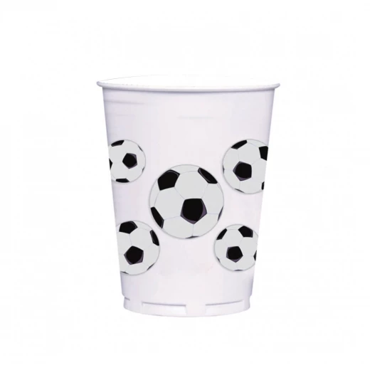 Amscan - Soccer Fan Plastic Cups X8 pieces Amscan - Soccer Fan Plastic Cups X8 pieces