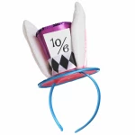 Amscan Adult Mad Hatter Headband Wonderland Rabbit Fancy Dress Costume Alice Accessory - أمسكان