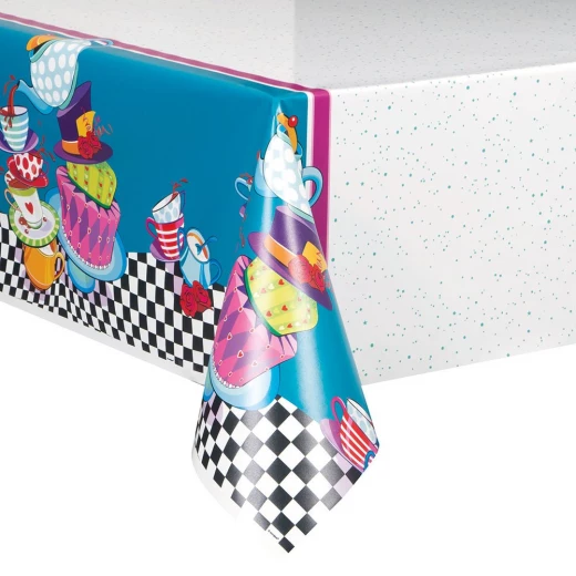 Amscan Mad Hatter Tea Party Plastic Tablecloth, 84x54 cm Amscan Mad Hatter Tea Party Plastic Tablecloth, 84x54 cm
