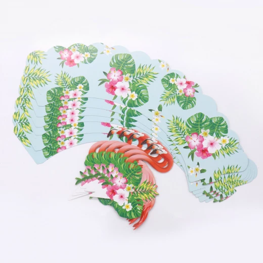 Unique - Paper Flamingo Pineapple Cake Toppers + Cupcake Wrappers DIY Party - يونيك - Image 4