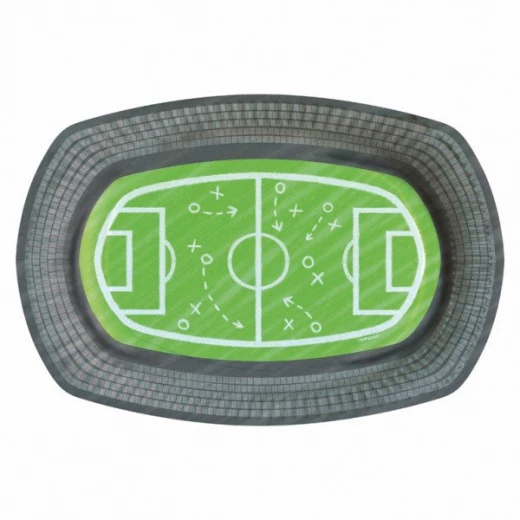 Amscan - Kicker Party Grill Plate X6 pieces Amscan - Kicker Party Grill Plate X6 pieces