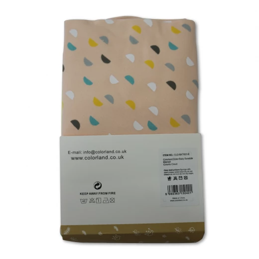 Colorland Dylan Baby Hooded Blanket - Colorful Cloud 1 Pc Per Pack - كولورلاند - Image 2