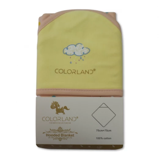 Colorland Dylan Baby Hooded Blanket - Colorful Cloud 1 Pc Per Pack Colorland Dylan Baby Hooded Blanket - Colorful Cloud 1 Pc Per Pack
