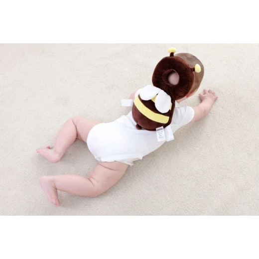 JJ Ovce Baby Head Protector, Brown Bee - جي جي أوفيتشي - Image 5