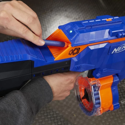 Nerf N-Strike Infinus Elite Toy Motorized Blaster with Speed-Load Technology, 30-Dart Drum - نيرف - Image 6