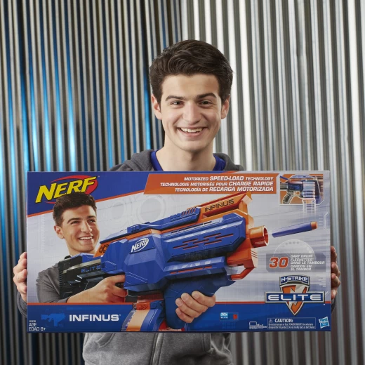 Nerf N-Strike Infinus Elite Toy Motorized Blaster with Speed-Load Technology, 30-Dart Drum - نيرف - Image 4