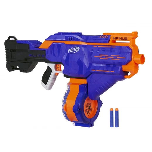 Nerf N-Strike Infinus Elite Toy Motorized Blaster with Speed-Load Technology, 30-Dart Drum - نيرف - Image 2