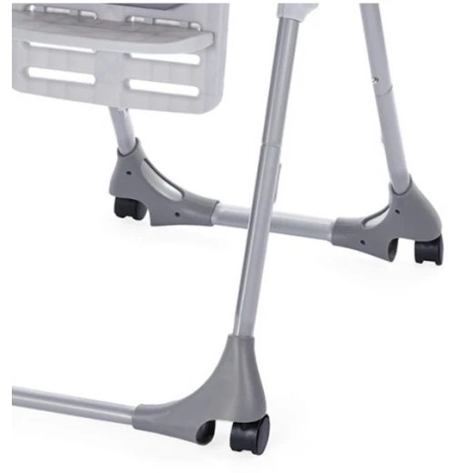 Chicco Polly Easy High Chair, 4 Wheels, Nature - تشيكو - Image 6