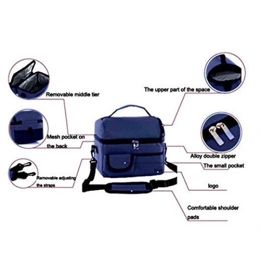 8L Cooler Bags Fit and Fresh Lunch Bag - Blue - جنيو ورلد - Image 5
