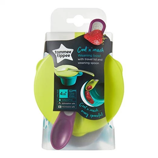 Tommee Tippee Explora Cool and Mash Bowl 4M+, Purple&Green - Tommee Tippee - Image 7
