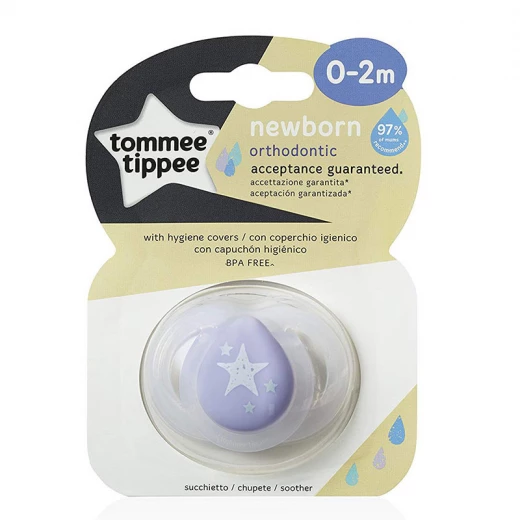 Tommee Tippee Newborn Pacifier, 0-2 months, Star Tommee Tippee Newborn Pacifier, 0-2 months, Star