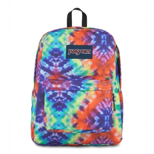 JanSport Superbreak Backpack, Red/Multi Hippie Days JanSport Superbreak Backpack, Red/Multi Hippie Days