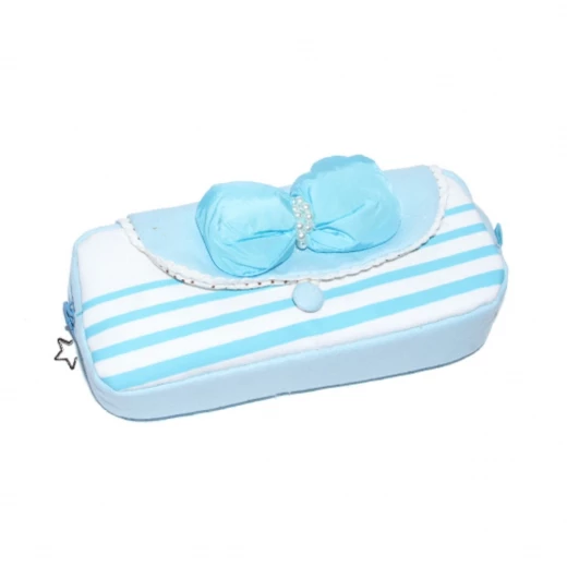 Rectangle Pencil Case, Purple or Blue - أزرق - Image 2