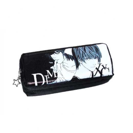 Rectangle Anime Pencil Case, Black Rectangle Anime Pencil Case, Black