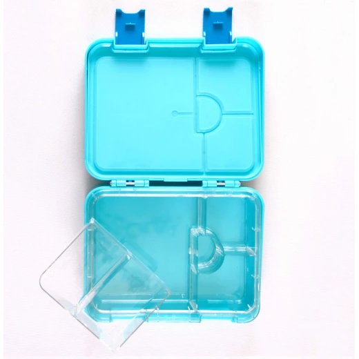 GenioWorld Bento Lunch Box 6 Compatment- Blue - جنيو ورلد - Image 3