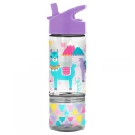 Stephen Joseph Flip Top Bottles With Snack Container - Llam - ستيفن جوزيف