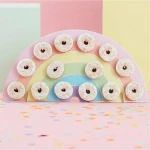 Ginger Ray Rainbow Donut Wall Doughnut Party Wedding favor Display Treat Stand Decorate - جينجر راي