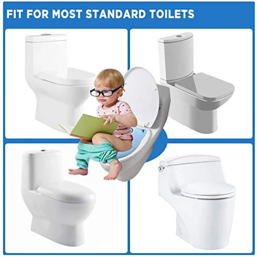 Gimars Upgrade Folding Large Non Slip Silicone Pads Travel Portable Reusable Toilet Potty Training Seat Covers Liners with Carry Bag for Babies, Toddlers and Kids - Image 9