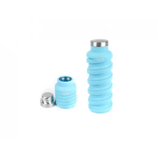 Que Collapsible Water Bottle, Iceberg, 590 ml Que Collapsible Water Bottle, Iceberg, 590 ml
