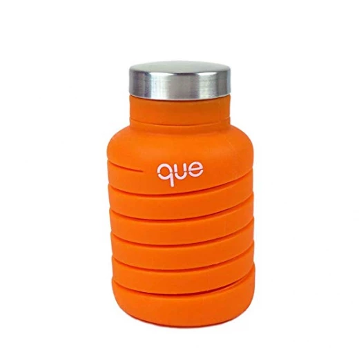 Que Collapsible Water Bottle, Sunbeam Orange, 590 ml - كيو - Image 4
