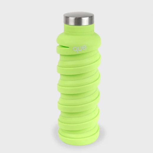 Que Collapsible Water Bottle, Key Lime Green, 355 ml - كيو - Image 4