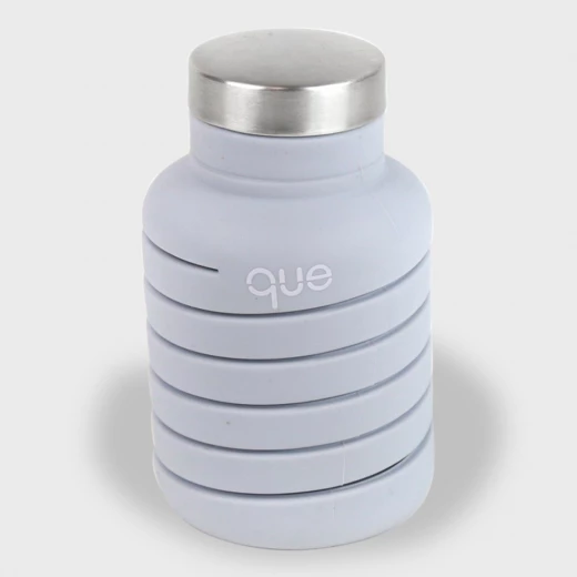 Que Collapsible Water Bottle, Cloudy Grey, 355 ml - كيو - Image 2
