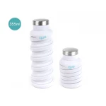 Que Collapsible Water Bottle, Glacier White, 355 ml - كيو