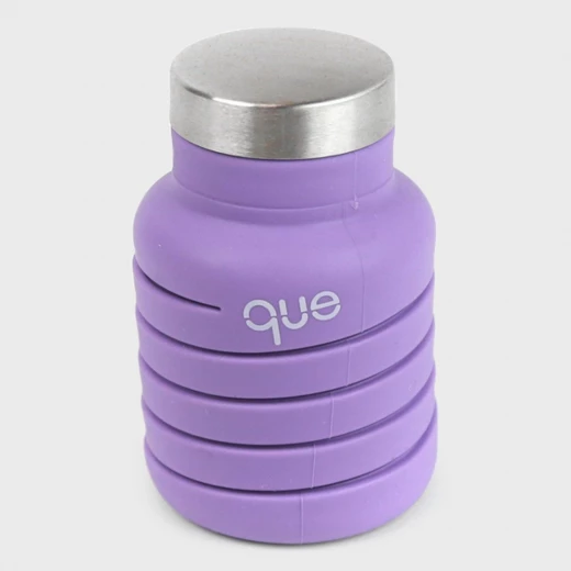 Que Collapsible Water Bottle, Violet Purple, 355 ml - كيو - Image 3
