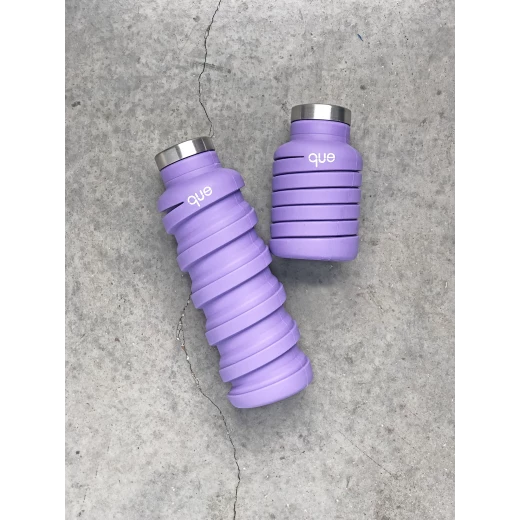 Que Collapsible Water Bottle, Violet Purple, 355 ml - كيو - Image 2