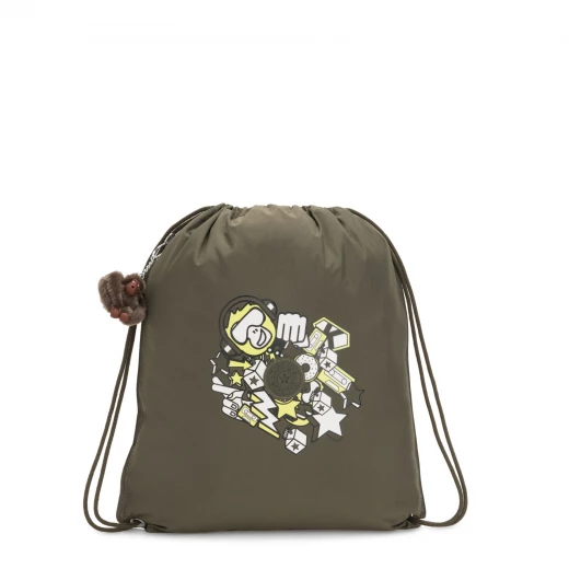 Kipling Supertapoo Light Garden Grey Fun Kipling Supertapoo Light Garden Grey Fun