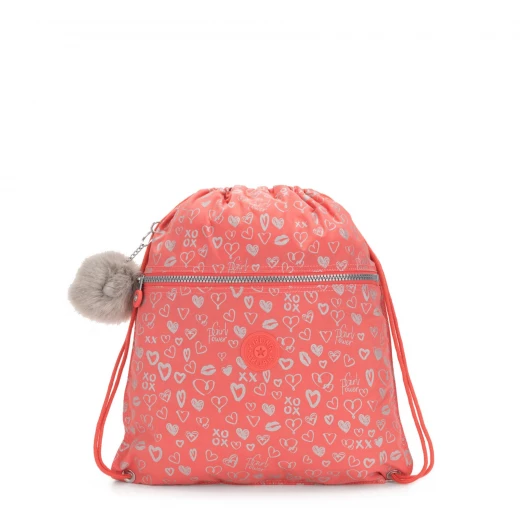 Kipling Supertapoo Hearty Pink Met Kipling Supertapoo Hearty Pink Met