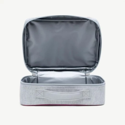 Herschel Pop Quiz Lunch Box  Color: Ltgrycros/Vrybr - هيرشل - Image 2