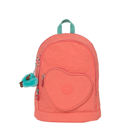 Kipling Heart BackPack Peachy Pink C Kipling Heart BackPack Peachy Pink C