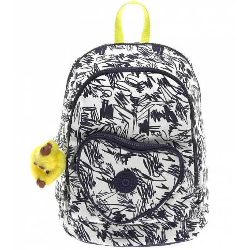 Kipling Heart BackPack Scribble Fun Bi - كيبلينج