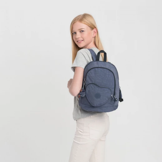 Kipling Heart BackPack True Jeans - كيبلينج - Image 7