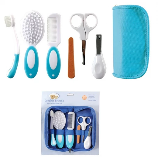Luvable Friends Grooming Set 6 pieces, Blue Luvable Friends Grooming Set 6 pieces, Blue