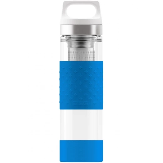 SIGG Thermo Flask Hot & Cold Glass Electric Blue Bottle 0.4 L SIGG Thermo Flask Hot & Cold Glass Electric Blue Bottle 0.4 L