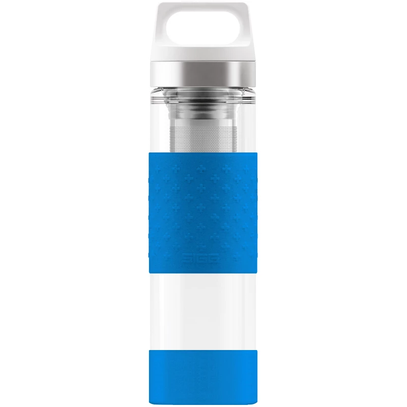 SIGG Thermo Flask Hot & Cold Glass Electric Blue Bottle 0.4 L - SIGG