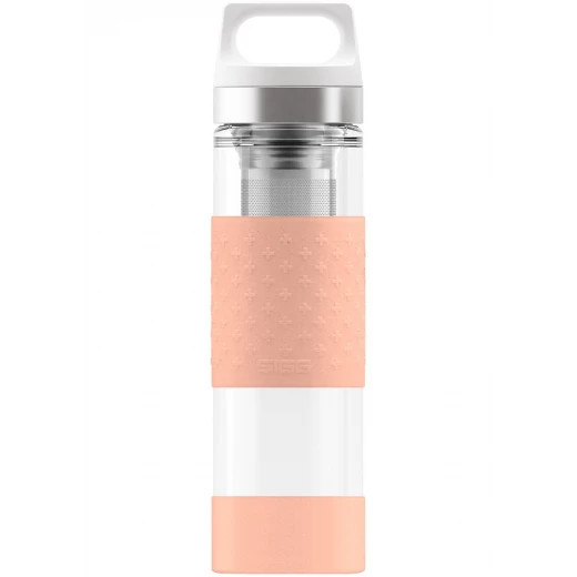 SIGG Thermo Flask Hot & Cold Glass Shy Pink Bottle 0.4 L SIGG Thermo Flask Hot & Cold Glass Shy Pink Bottle 0.4 L