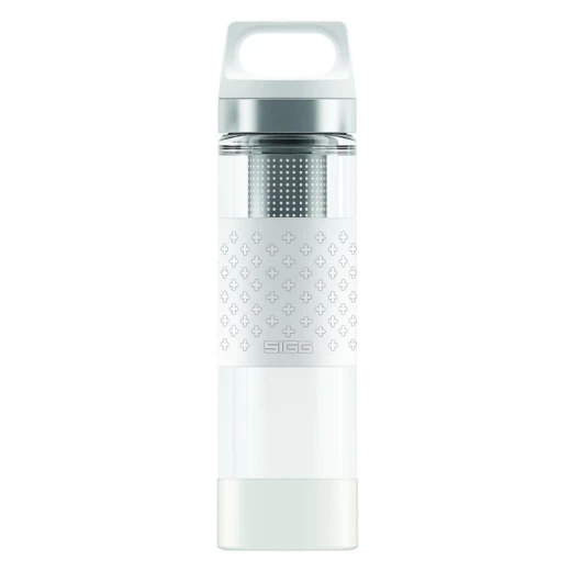 SIGG Thermo Flask Hot & Cold Glass White Bottle 0.4 L SIGG Thermo Flask Hot & Cold Glass White Bottle 0.4 L